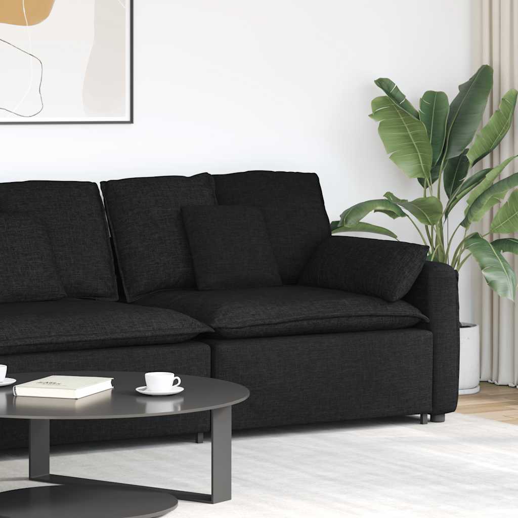 Modulär Soffa Armstödsändmodul Med Dynor 100 Cm