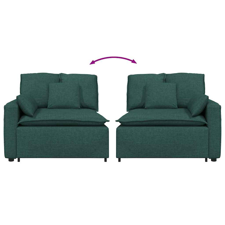Modulär Soffa Armstödsändmodul Med Dynor 100 Cm