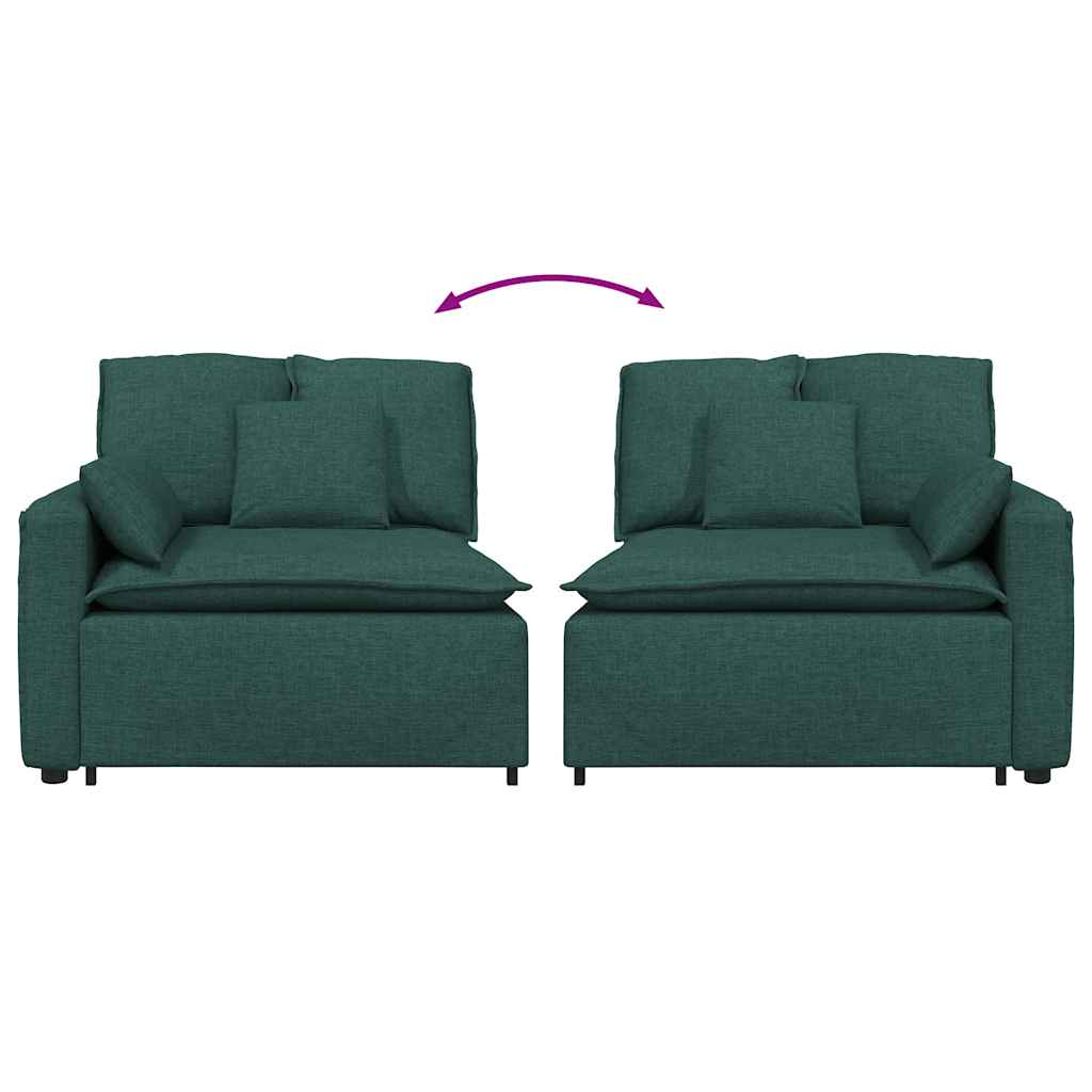 Modulär Soffa Armstödsändmodul Med Dynor 100 Cm