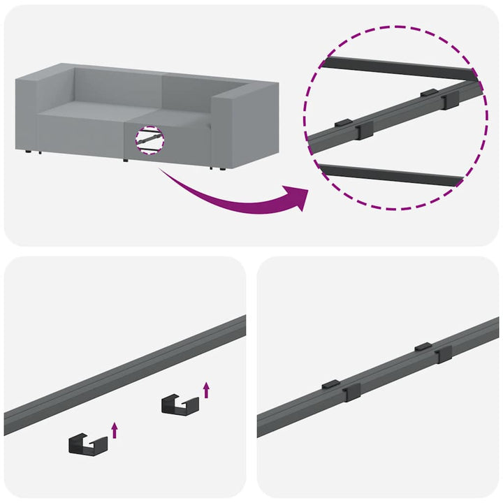 Modulär Soffa Armstödsändmodul Med Dynor 100 Cm