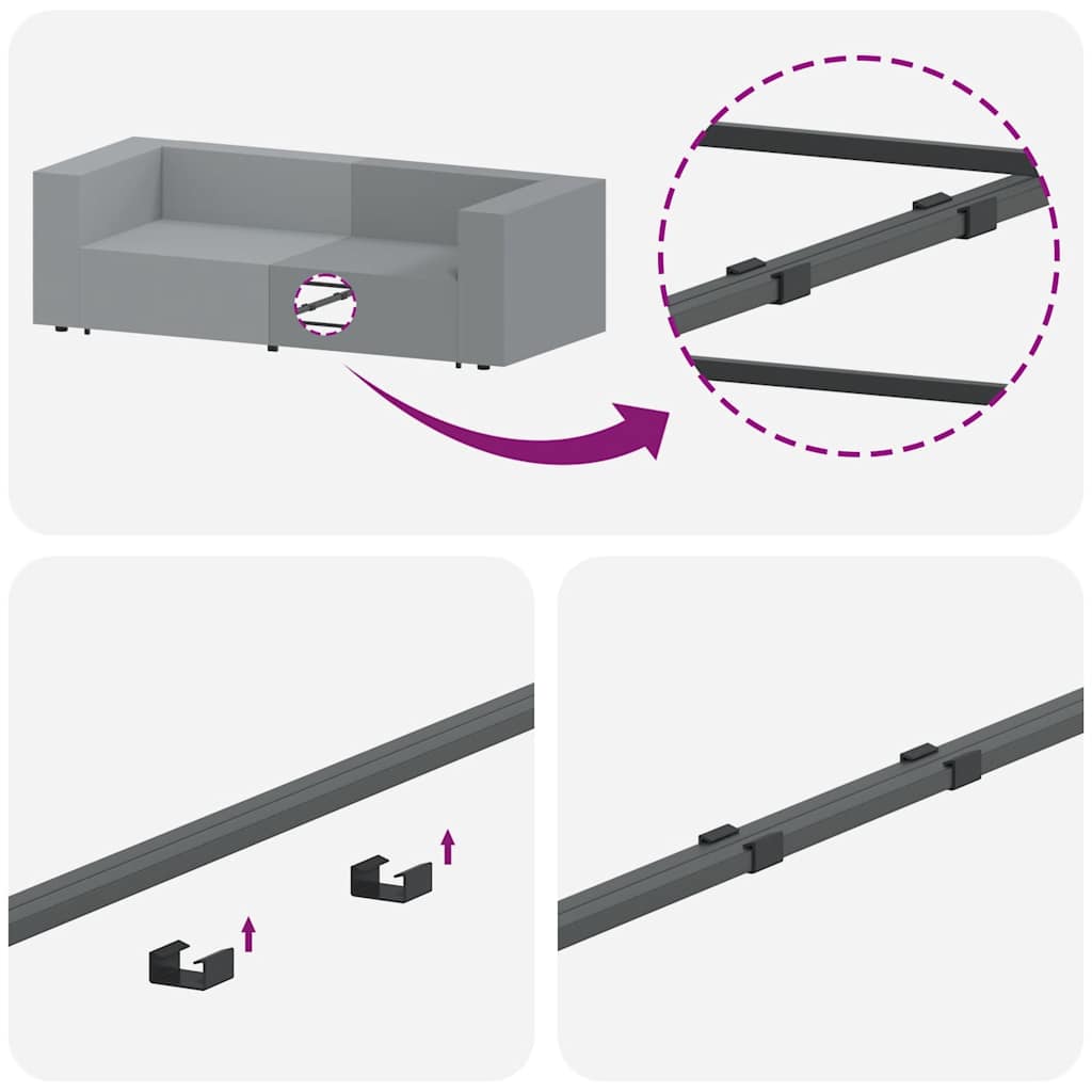 Modulär Soffa Armstödsändmodul Med Dynor 100 Cm