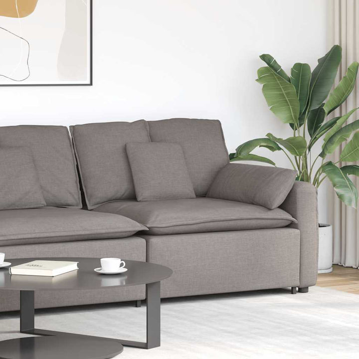 Modulär Soffa Armstödsändmodul Med Dynor 100 Cm