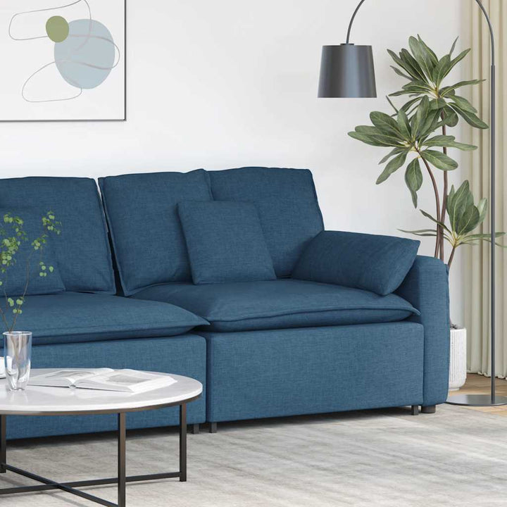 Modulär Soffa Armstödsändmodul Med Dynor 100 Cm