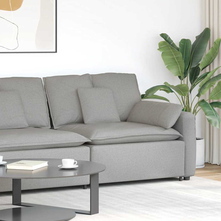 Modulär Soffa Armstödsändmodul Med Dynor 100 Cm
