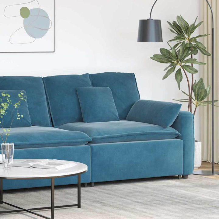 Modulär Soffa Armstödsändmodul Med Dynor 100 Cm