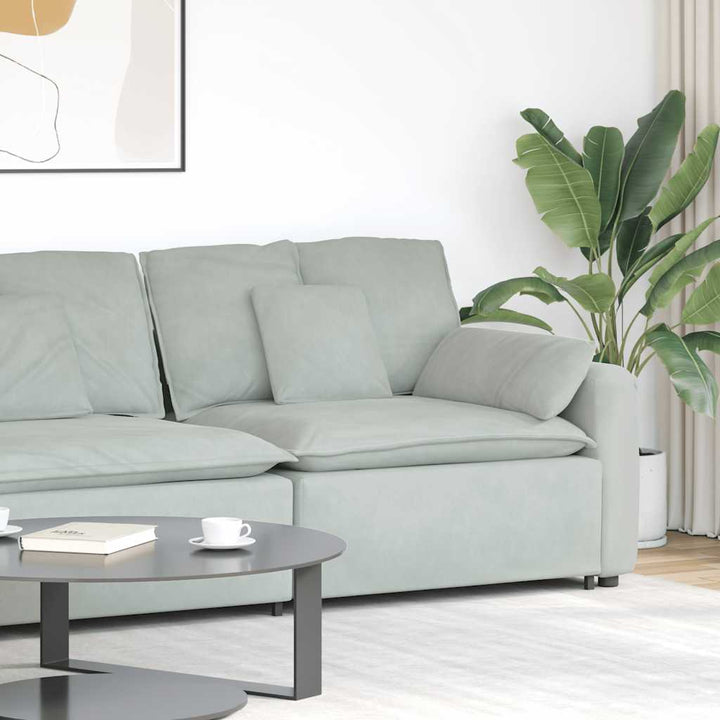 Modulär Soffa Armstödsändmodul Med Dynor 100 Cm