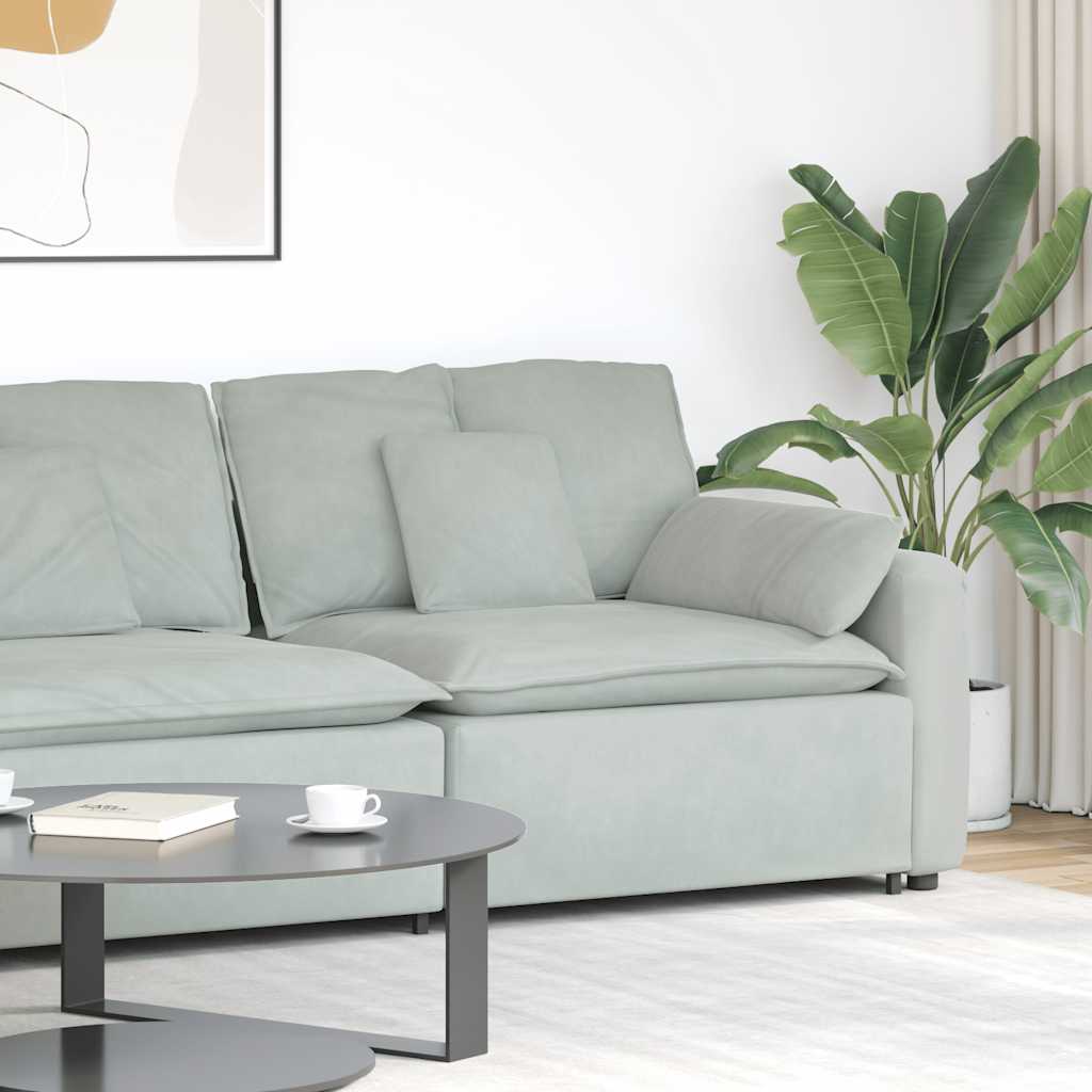 Modulär Soffa Armstödsändmodul Med Dynor 100 Cm