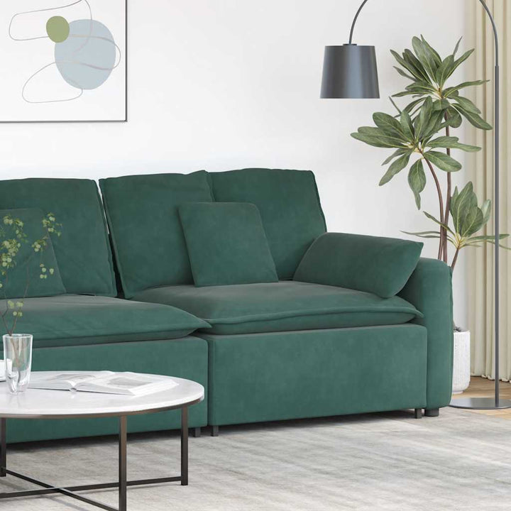 Modulär Soffa Armstödsändmodul Med Dynor 100 Cm