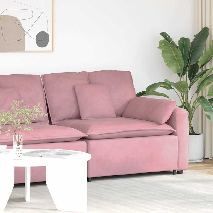 Modulär Soffa Armstödsändmodul Med Dynor 100 Cm