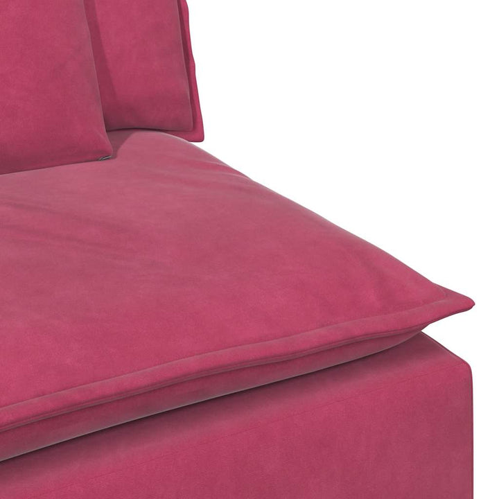 Modulär Soffa Armstödsändmodul Med Dynor 100 Cm