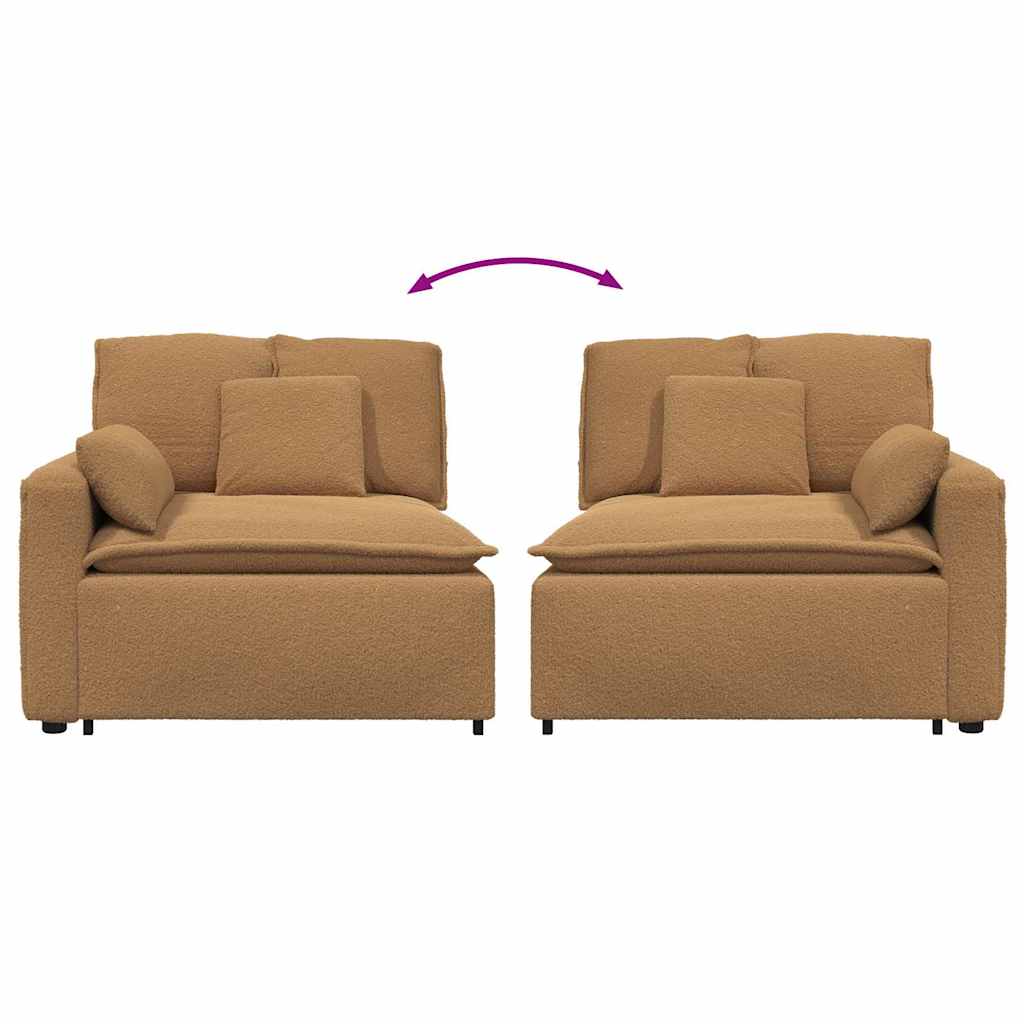 Modulär Soffa Armstödsändmodul Med Dynor 100 Cm