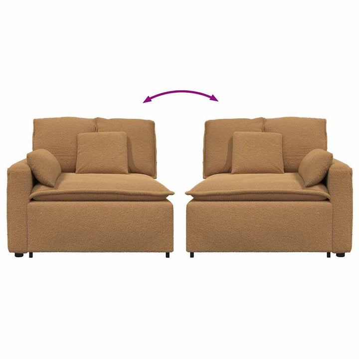 Modulär Soffa Armstödsändmodul Med Dynor 100 Cm