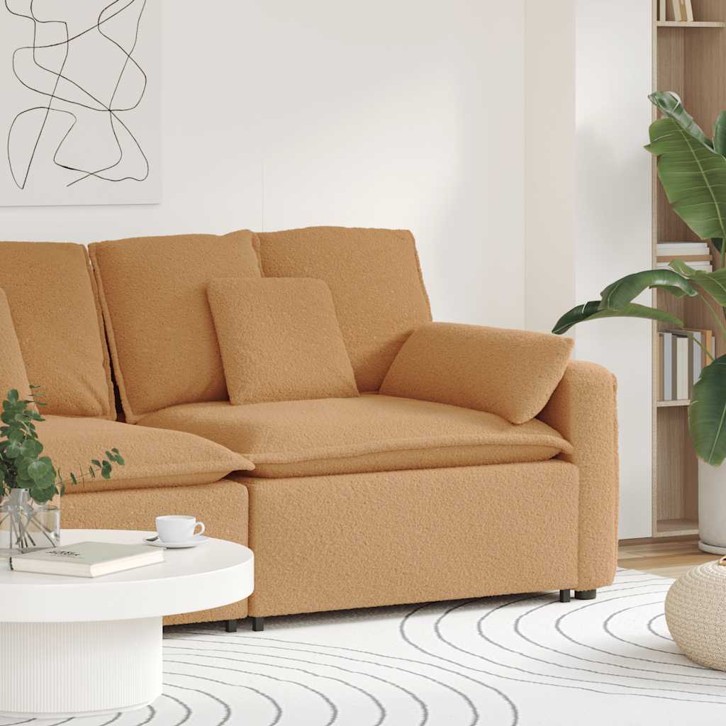 Modulär Soffa Armstödsändmodul Med Dynor 100 Cm