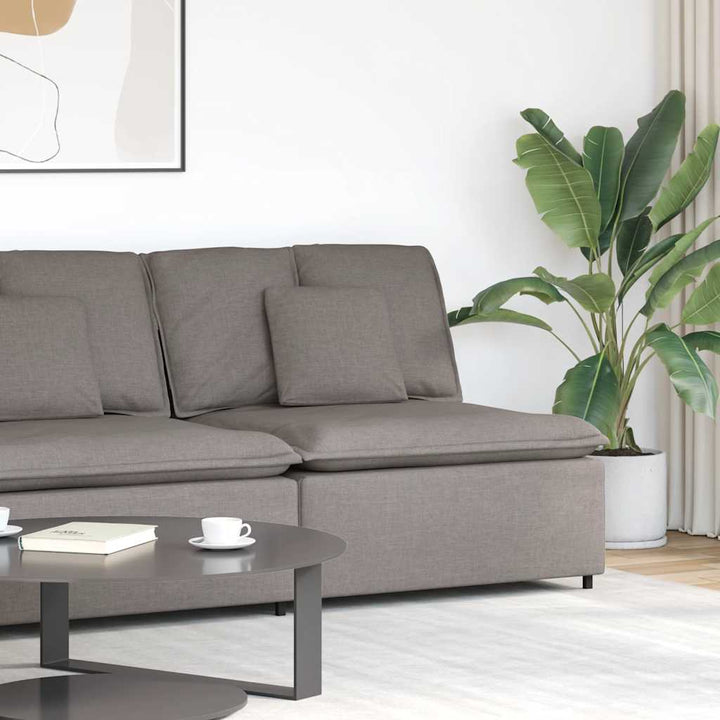 Modulär Soffa Armstödsändmodul Med Dynor 100 Cm