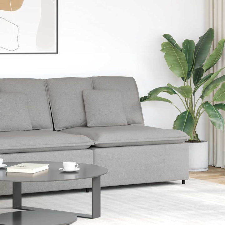 Modulär Soffa Armstödsändmodul Med Dynor 100 Cm