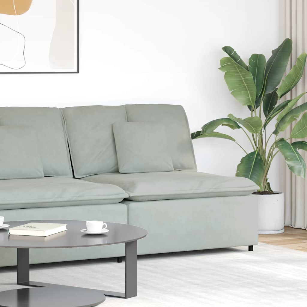 Modulär Soffa Armstödsändmodul Med Dynor 100 Cm