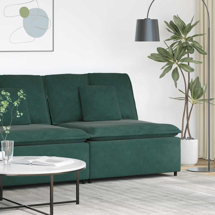 Modulär Soffa Armstödsändmodul Med Dynor 100 Cm