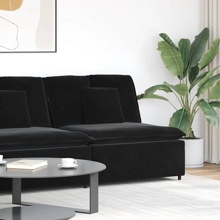 Modulär Soffa Armstödsändmodul Med Dynor 100 Cm