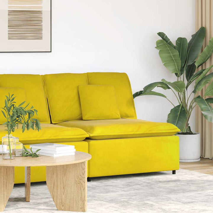 Modulär Soffa Armstödsändmodul Med Dynor 100 Cm