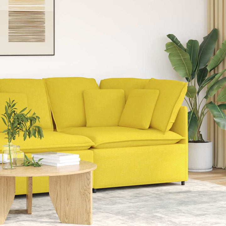 Modulär Soffa Armstödsändmodul Med Dynor 100 Cm