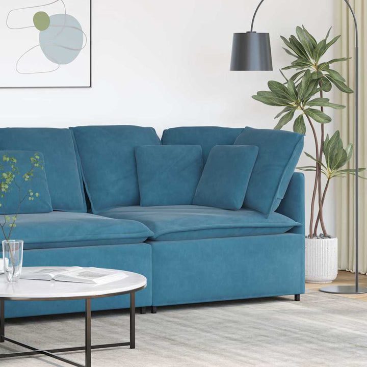 Modulär Soffa Armstödsändmodul Med Dynor 100 Cm
