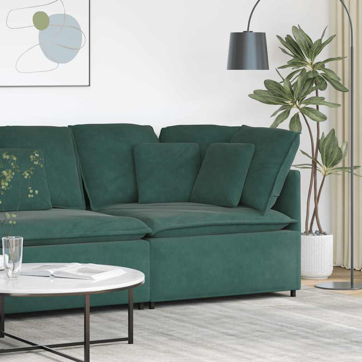 Modulär Soffa Armstödsändmodul Med Dynor 100 Cm