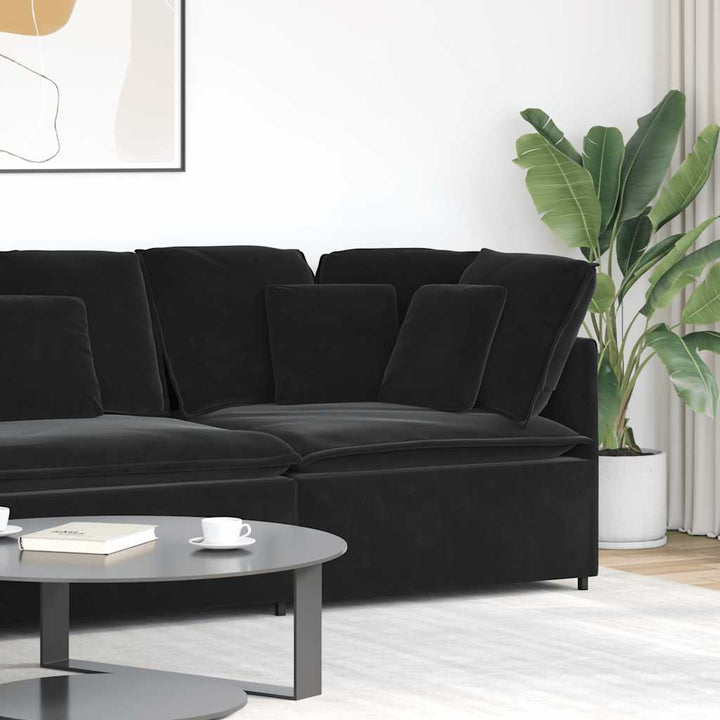 Modulär Soffa Armstödsändmodul Med Dynor 100 Cm