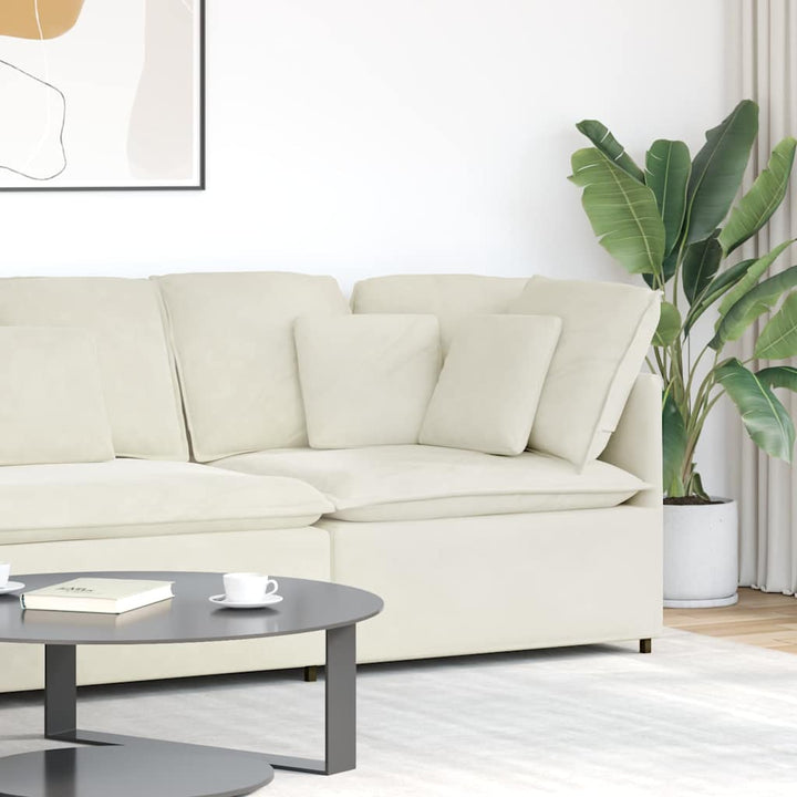 Modulär Soffa Armstödsändmodul Med Dynor 100 Cm
