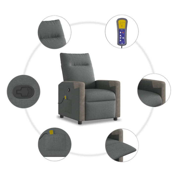 Massagefåtölj Tyg