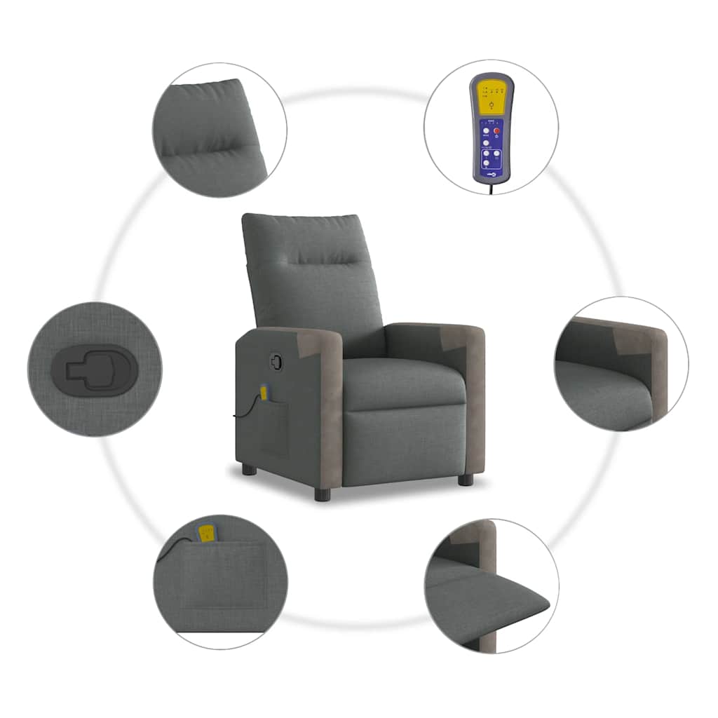 Massagefåtölj Tyg