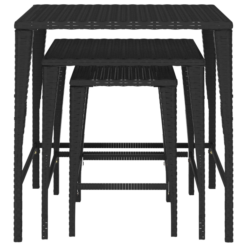 Trädgårdssatsbord 3 St Konstrotting