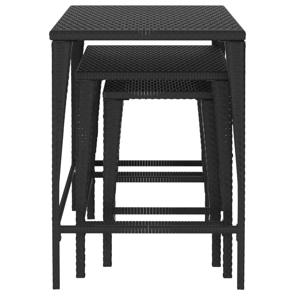 Trädgårdssatsbord 3 St Konstrotting