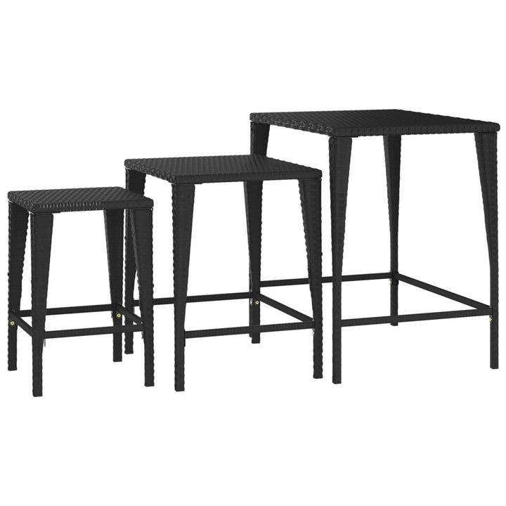 Trädgårdssatsbord 3 St Konstrotting