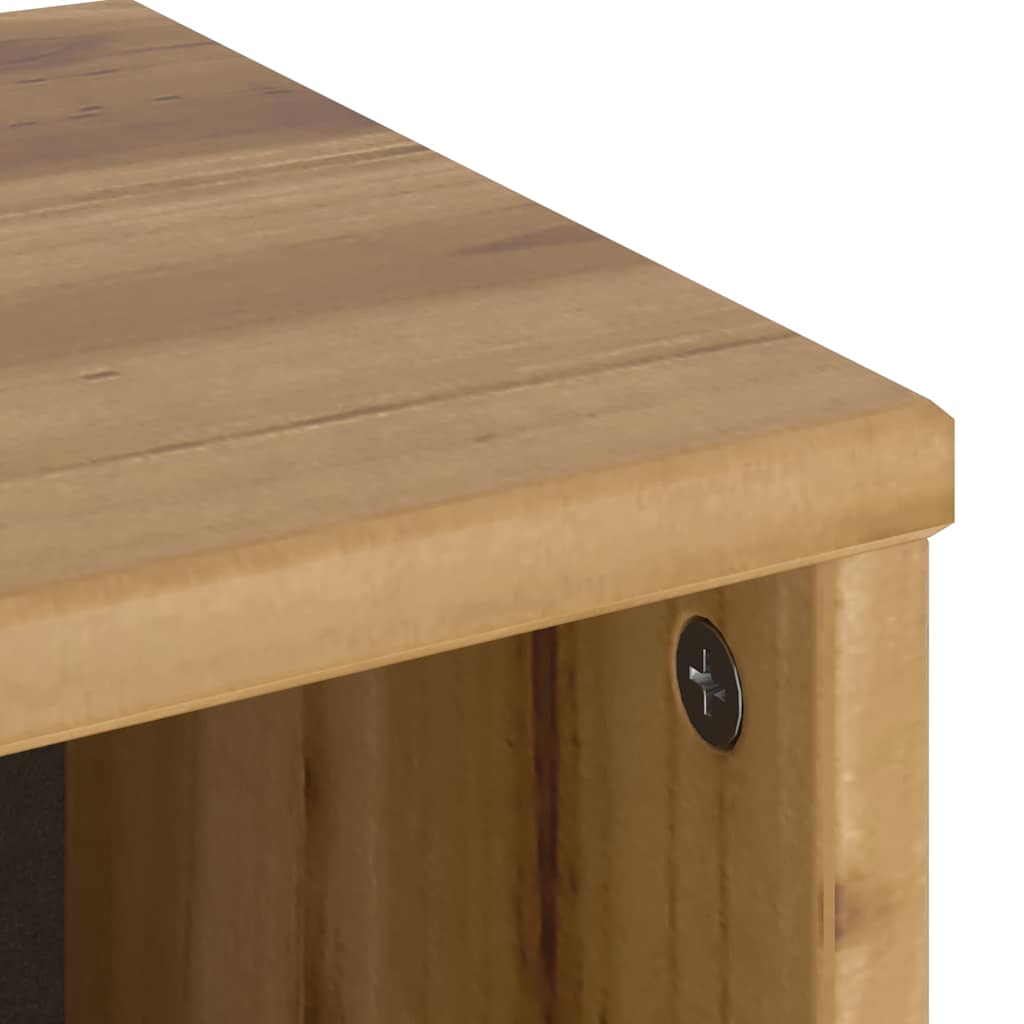 Sidoskåp Odda 40X24X79 Cm Massivt Trä Furu