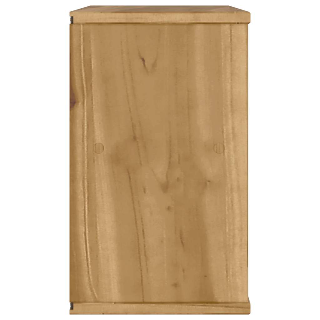 Tv-Bänk Med Låda &amp;quot;Odda&amp;quot; 79X24X40 Cm Massiv Furu