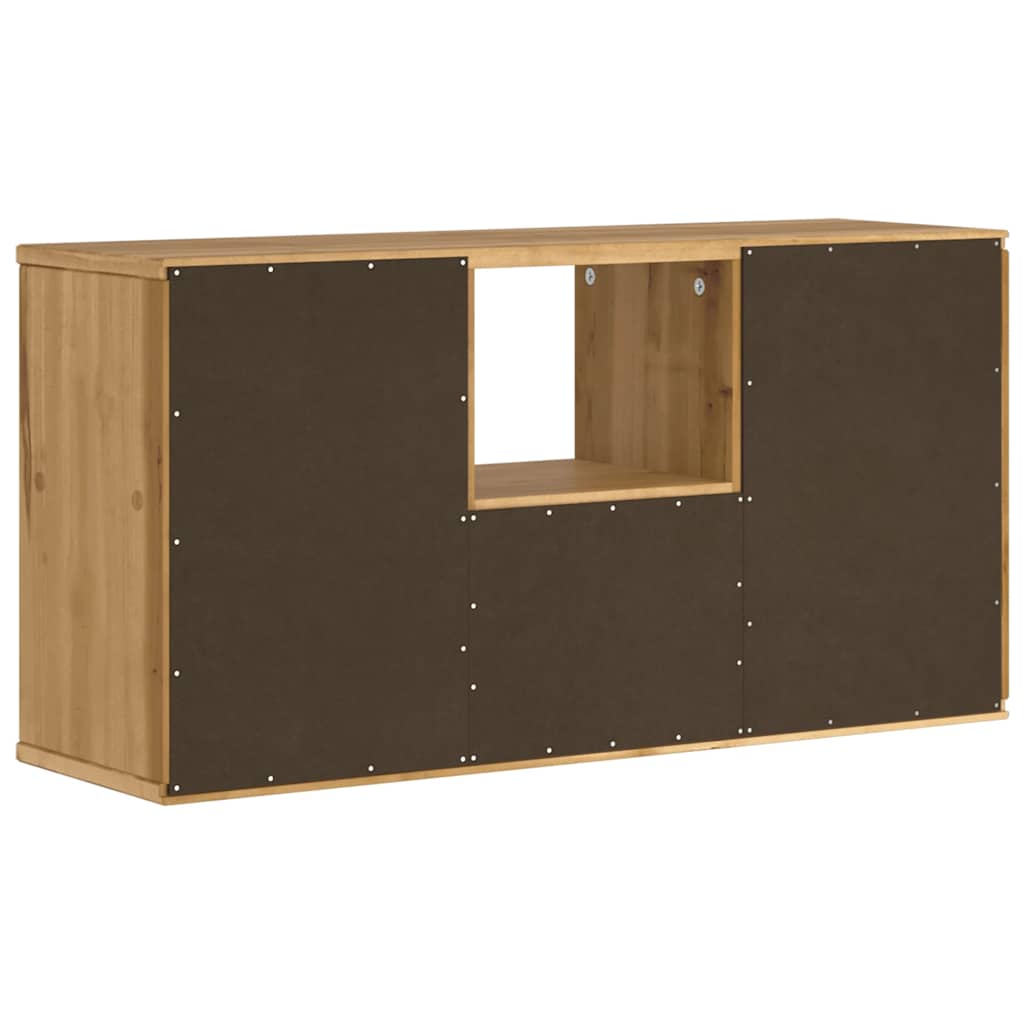Tv-Bänk Med Låda &amp;quot;Odda&amp;quot; 79X24X40 Cm Massiv Furu