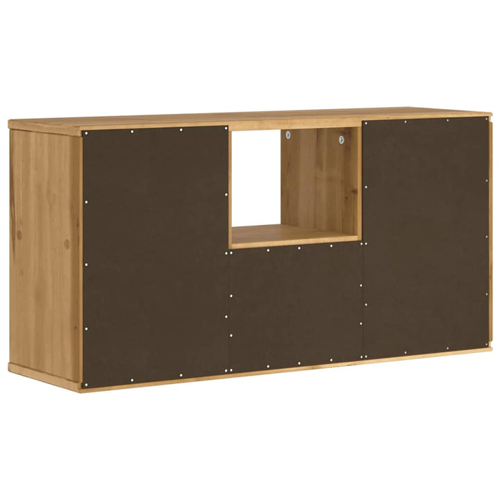 Tv-Bänk Med Låda &amp;quot;Odda&amp;quot; 79X24X40 Cm Massiv Furu