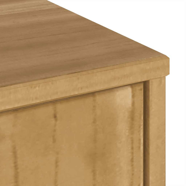 Tv-Bänk Med Låda &amp;quot;Odda&amp;quot; 79X24X40 Cm Massiv Furu
