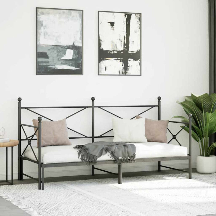 Dagbädd Med Rull Utan Madrass Stål