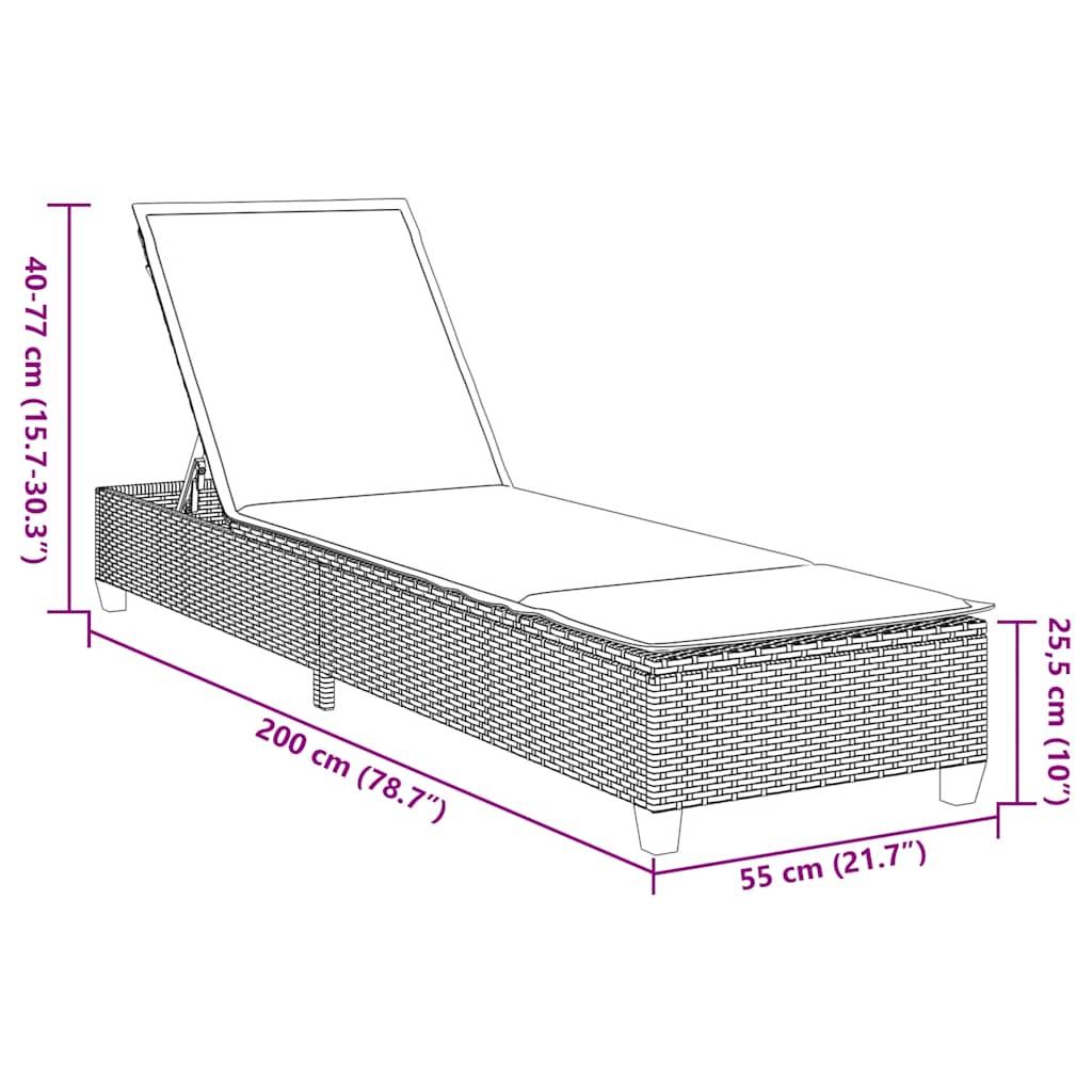 Solstol Med Dynor 55X200X25,5Cm Konstrotting