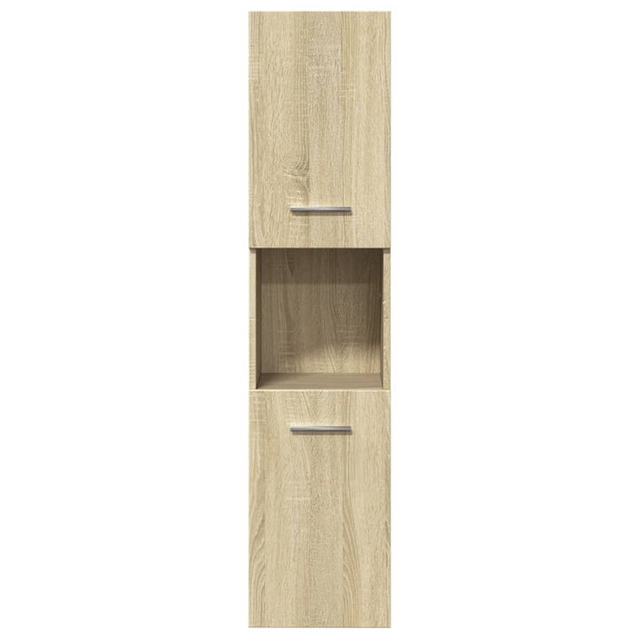 Badrumsmöbler Set 4 Delar Sonoma-Ek Konstruerat Trä