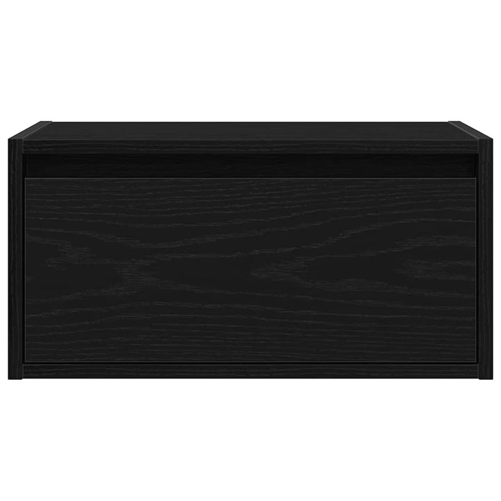 Väggmonterade Sängbord Med Led-Lampor 2 St