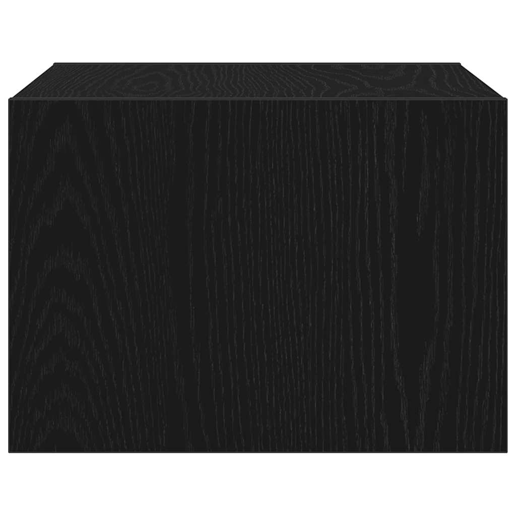 Väggmonterade Sängbord Med Led-Lampor 2 St