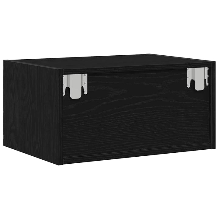 Väggmonterade Sängbord Med Led-Lampor 2 St