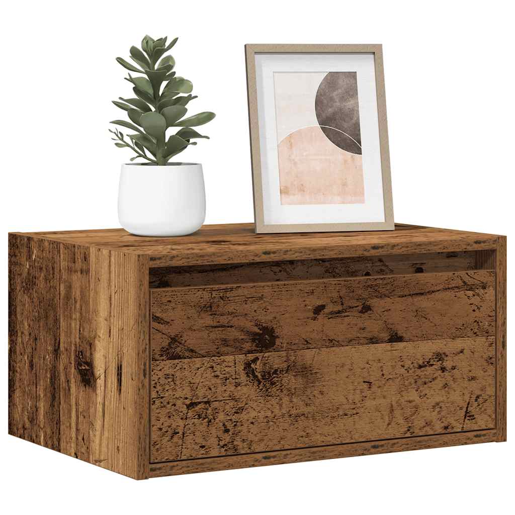Väggmonterade Sängbord Med Led-Lampor 2 St