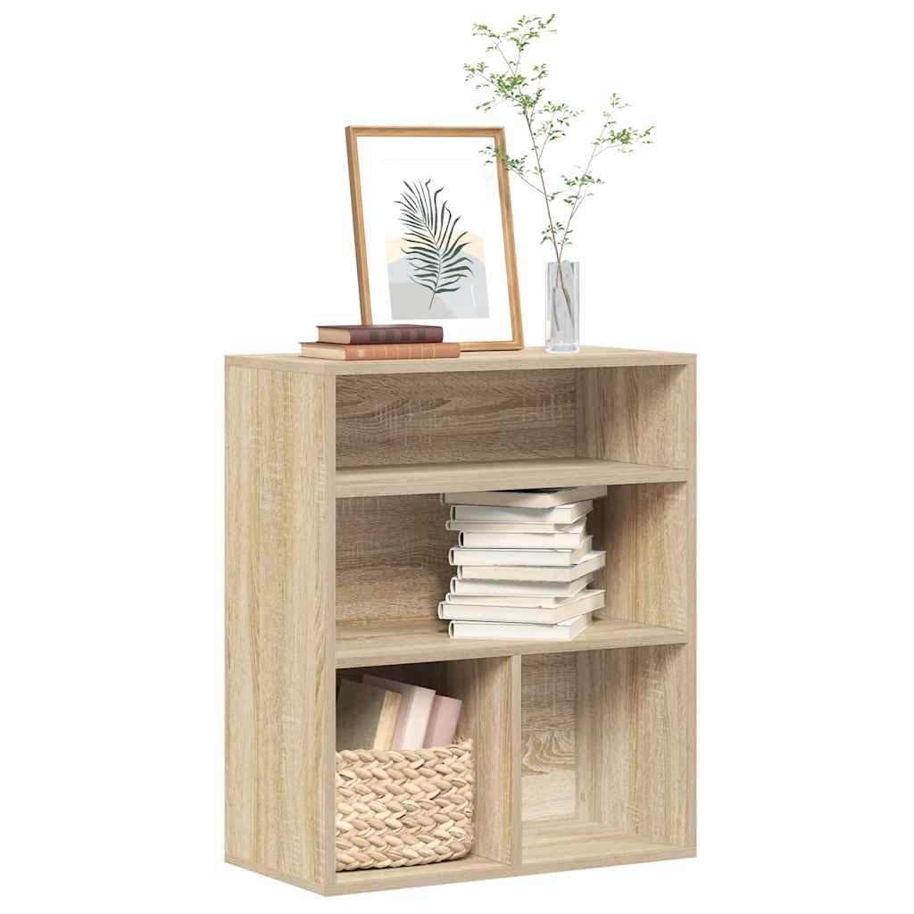 Bokhylla Rökfärgad Ek Konstruerat Trä