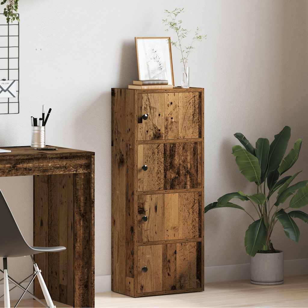 Bokhylla Åldrat Trä 40X24X Konstruerat Trä