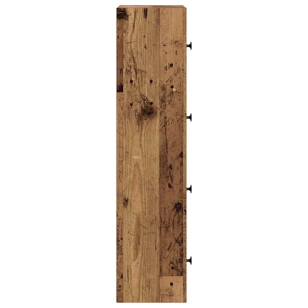 Bokhylla Åldrat Trä 40X24X Konstruerat Trä