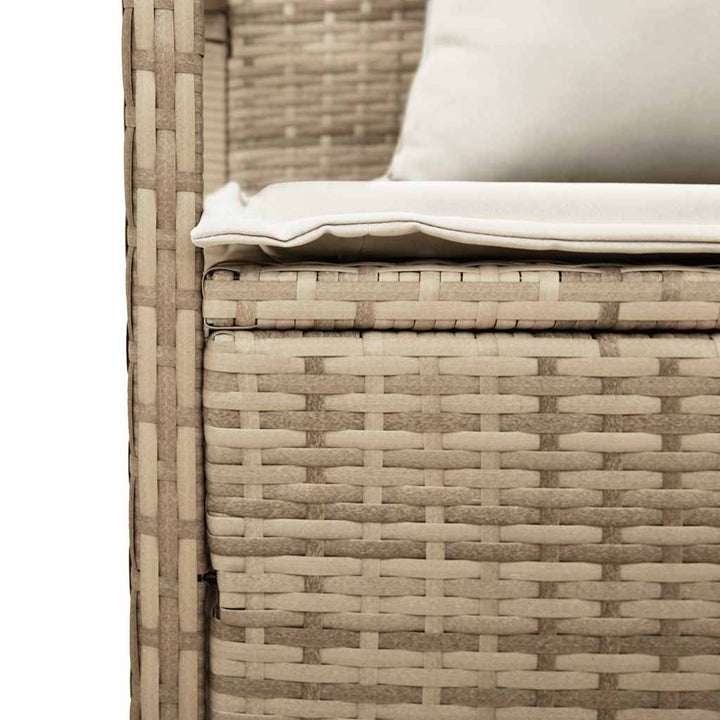 Förvaringsbänk För Trädgård Med Dyna Beige Konstrotting