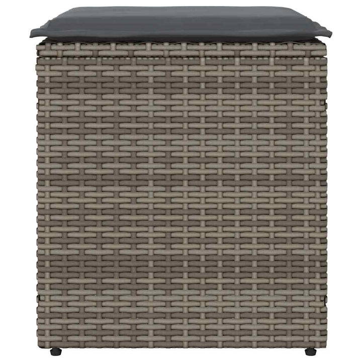 Trädgårdspallar Med Dynor 2 St 40X40X43 Cm Konstrotting